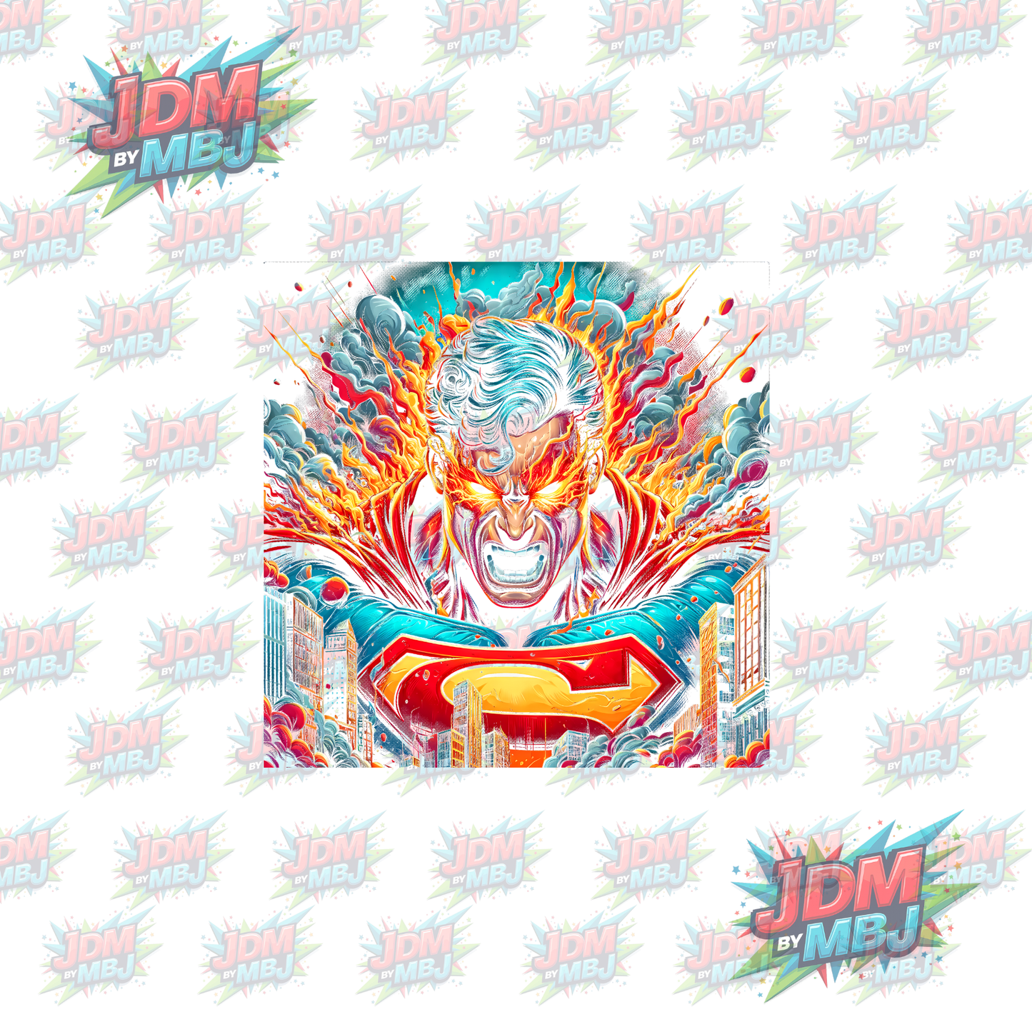 Iron On - Superhero Halftone DTF