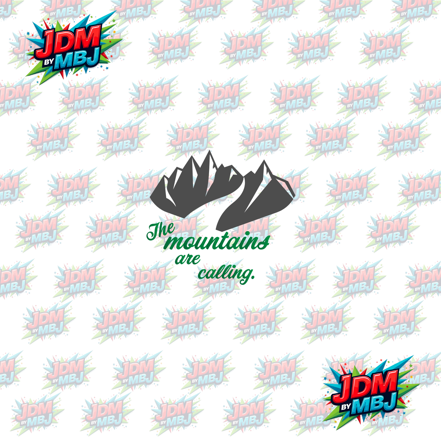 Iron On - The Mountains are Calling DTF 20cm