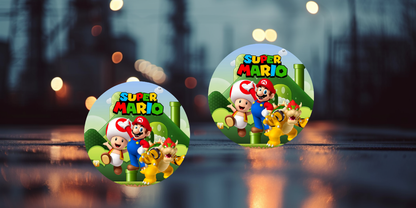 Impresiones de sublimación de posavasos de Super Mario (8 por página)