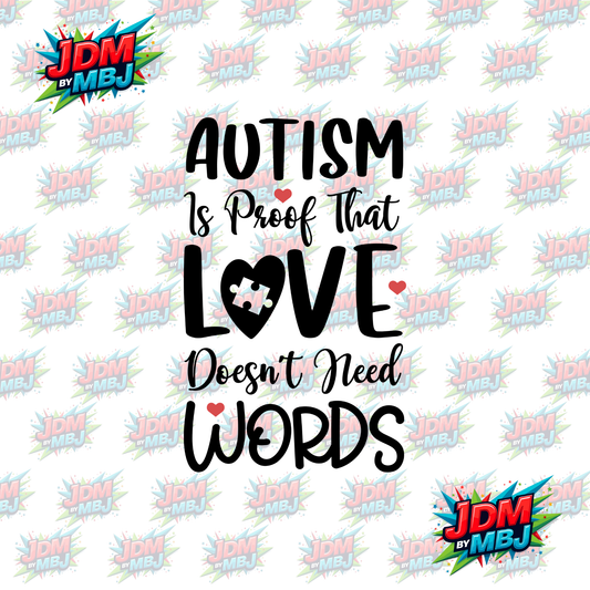 Iron On - Autism Awareness DTF 20cm