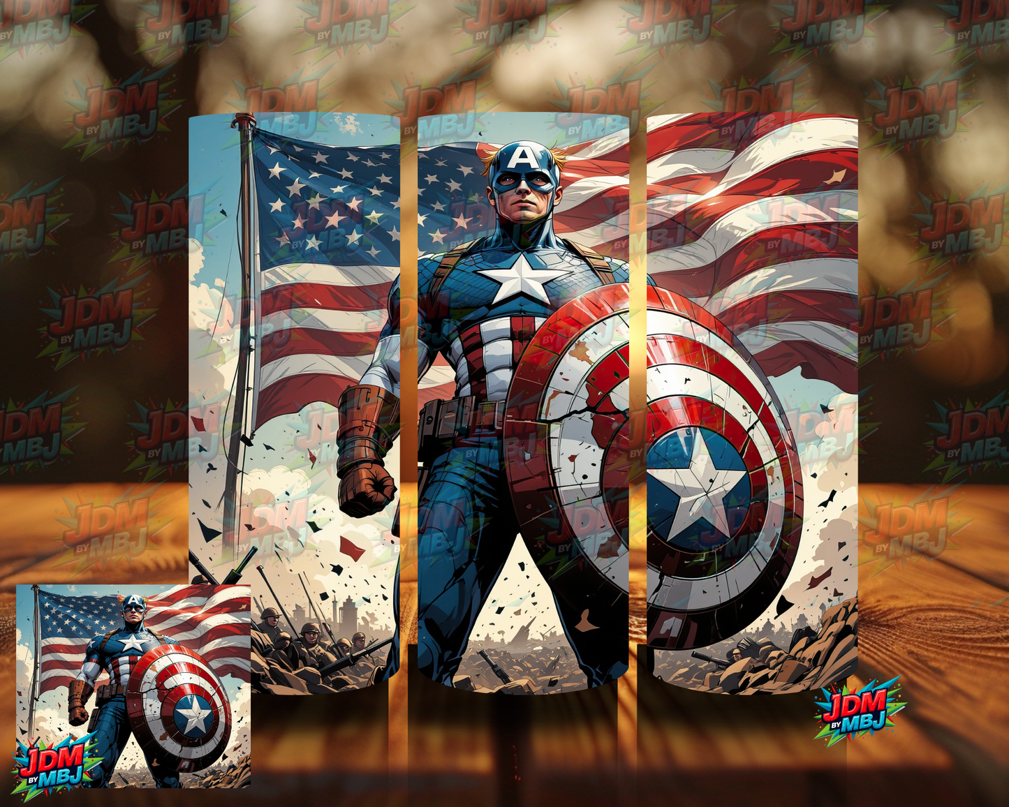 Inspired by Captain America Sublimation Prints