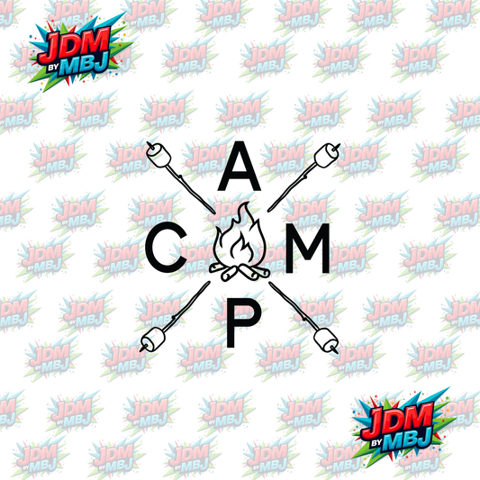 Iron On - C A M P DTF 20cm