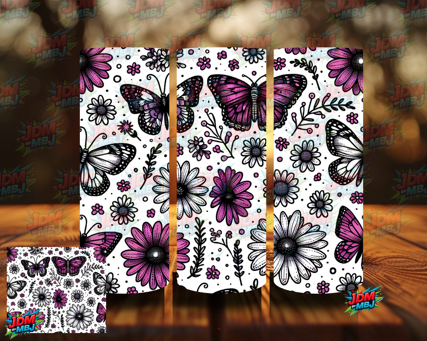 Butterfly Flowers Sublimation Prints