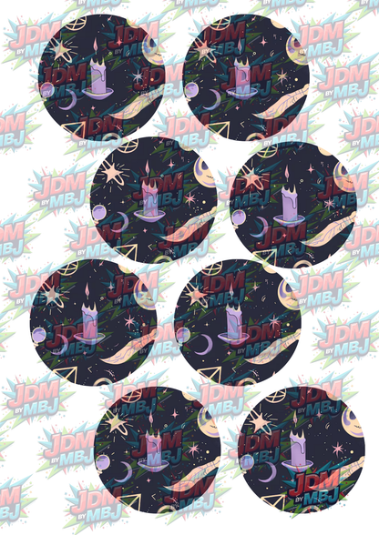 Impresiones de sublimación de posavasos para coche (8 por página)