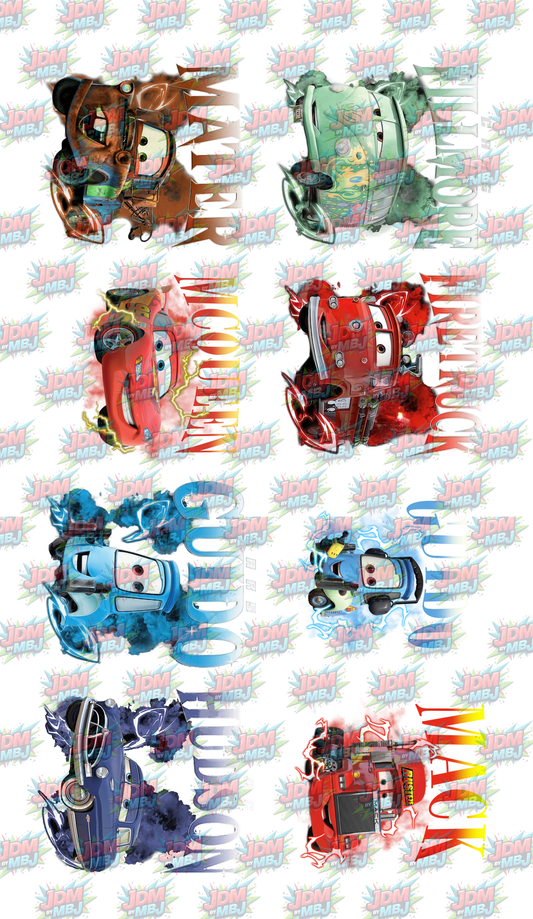Iron On - Lighting McQueen DTF Gang Sheet