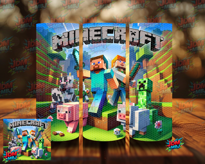 Rhinestone Minecraft 20oz Sublimation Prints