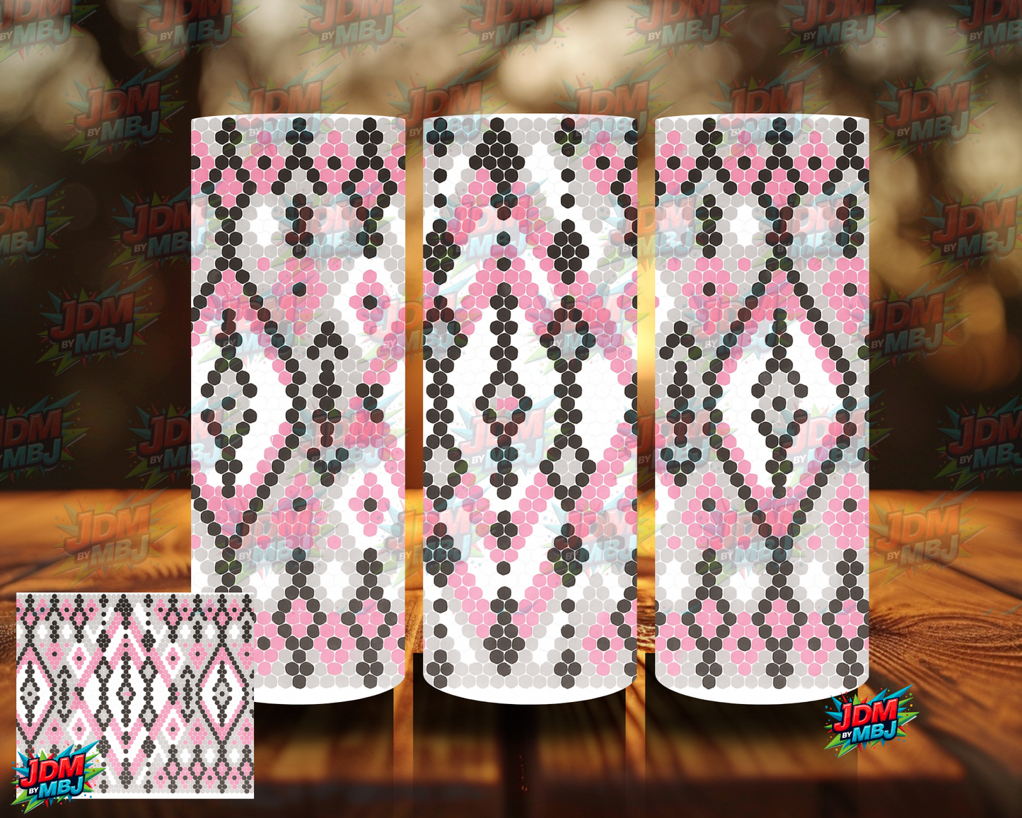 Rhinestone Sublimation Prints 20oz