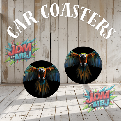 Juego de 2 posavasos para coche fabricados