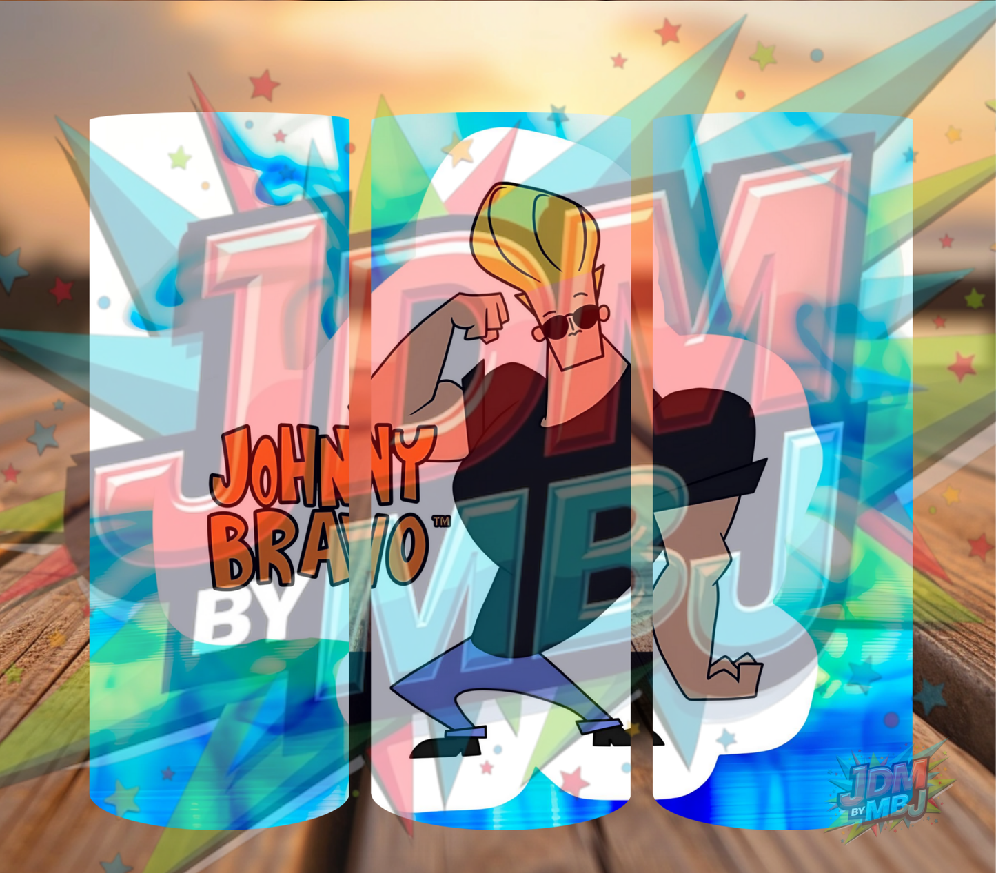 Inspirado en las impresiones de sublimación de Johnny Bravo
