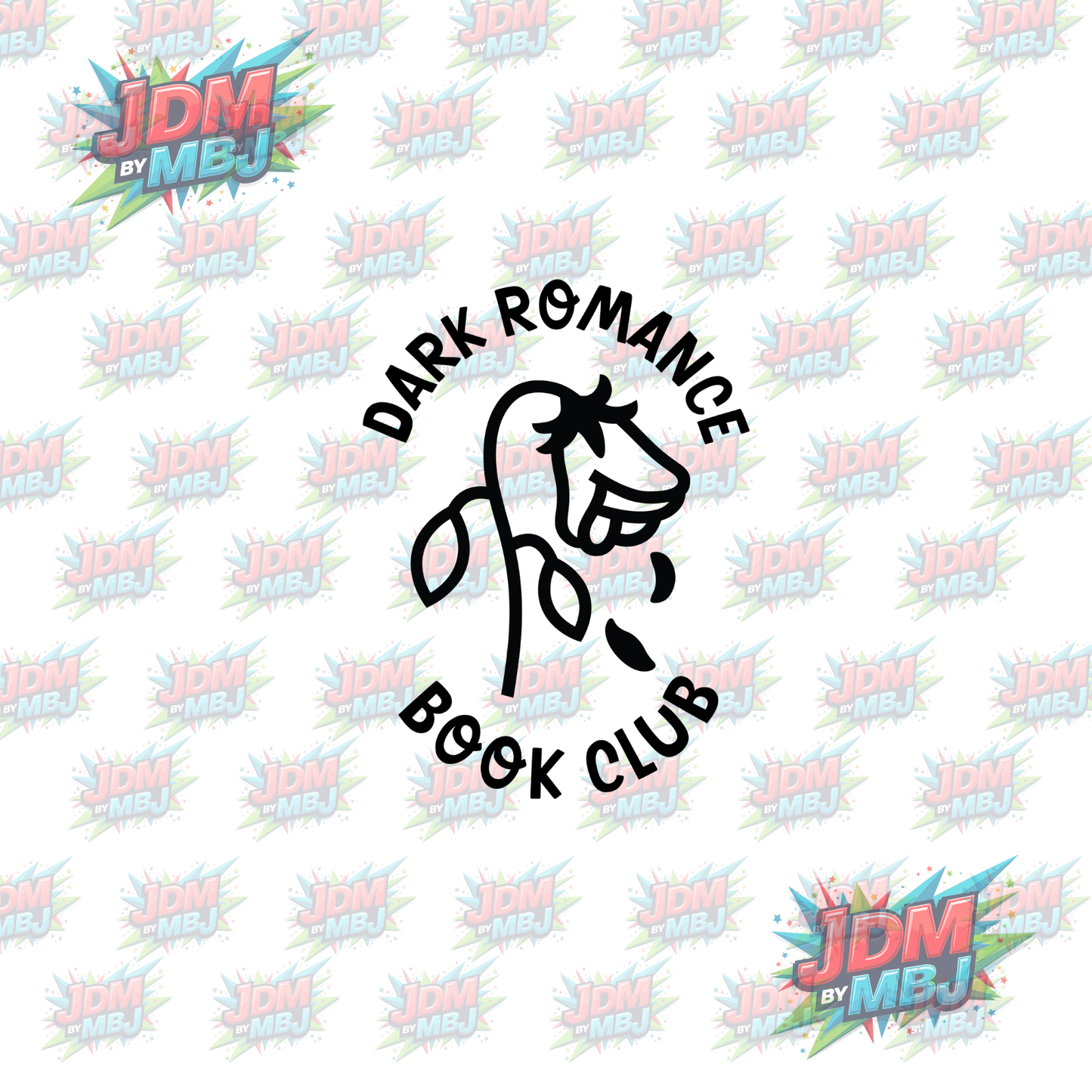 Iron On - Dark Romance Book Club "Rose" DTF 20cm