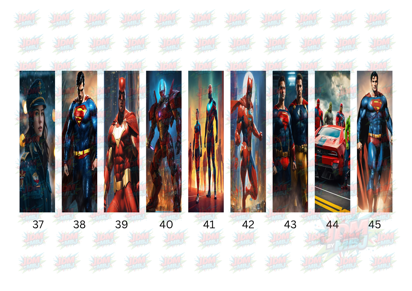 Inspired by Marvel/DC [Bookmark/Pen] Sublimation Prints [Volume 3]