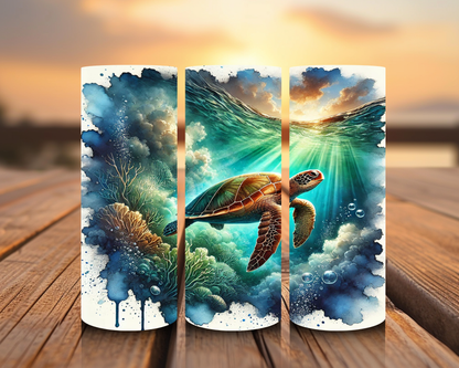 Inspirado en las impresiones de sublimación de tortugas