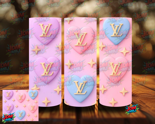 Inspired by LV (Hearts) Sublimation Prints