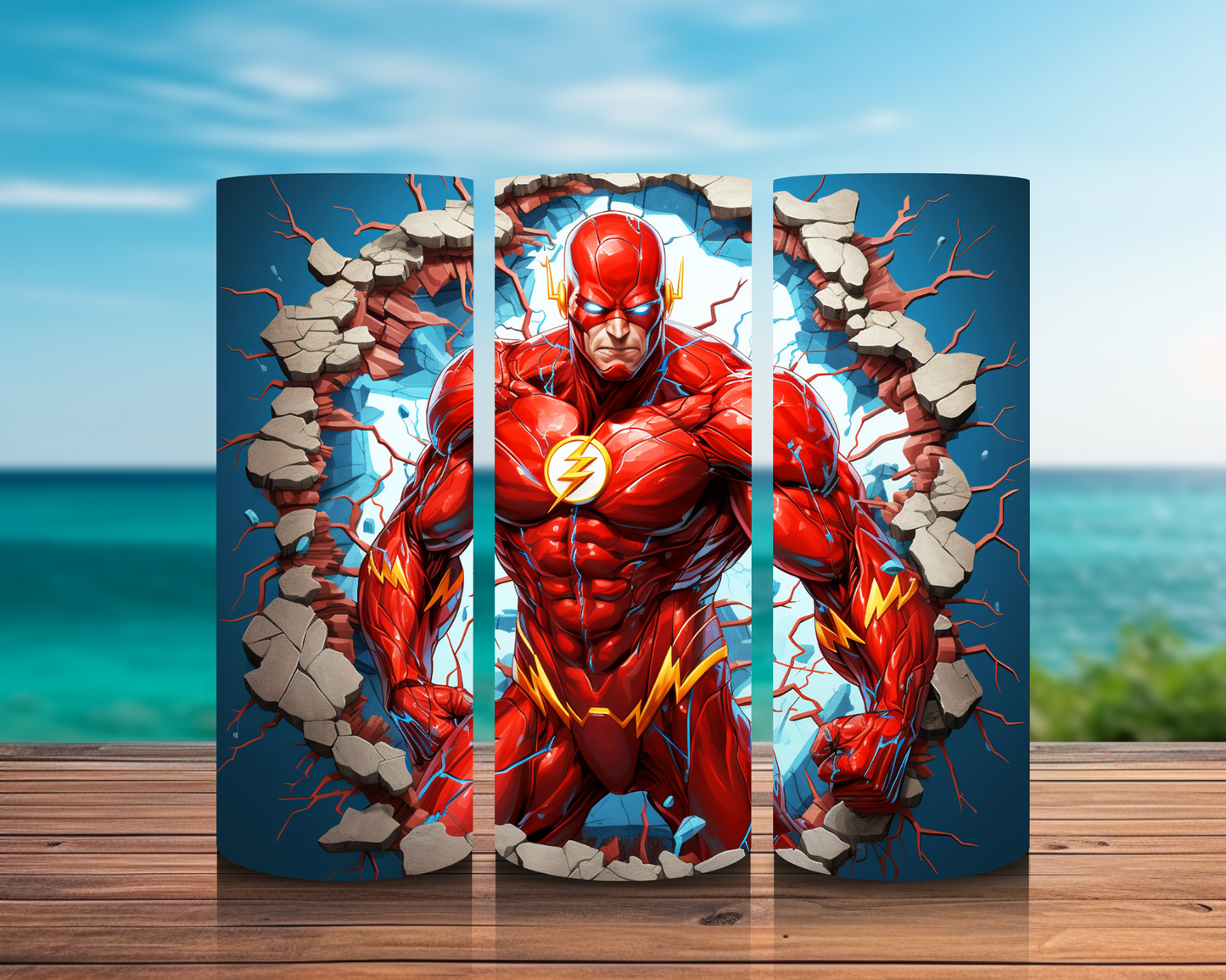 Inspirado en superhéroes 3D en impresiones de sublimación de pared