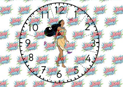 Clock Sublimation Prints- Inspired by Disney, Stitch & More