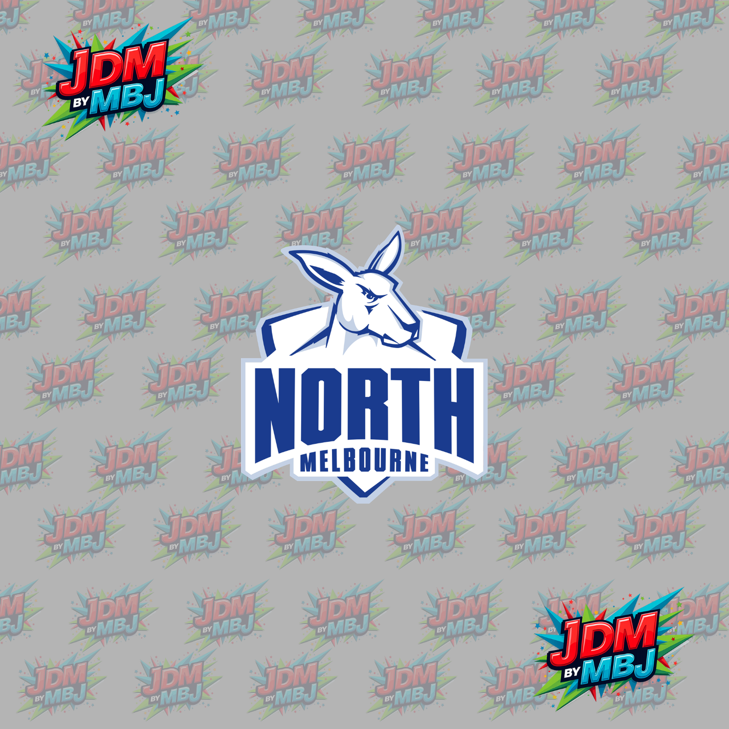 Iron On - North Melbourne "AFL" DTF 20cm