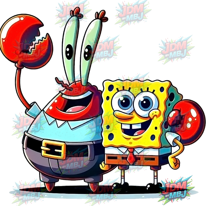 Iron On - Sponge Bob Square Pants  DTF 25cm