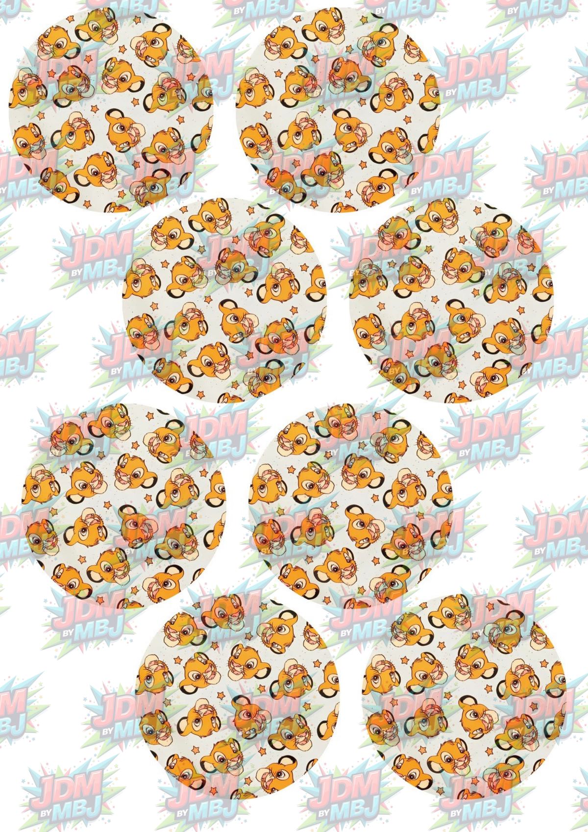 Inspired by Simba Coasters Sublimation Prints