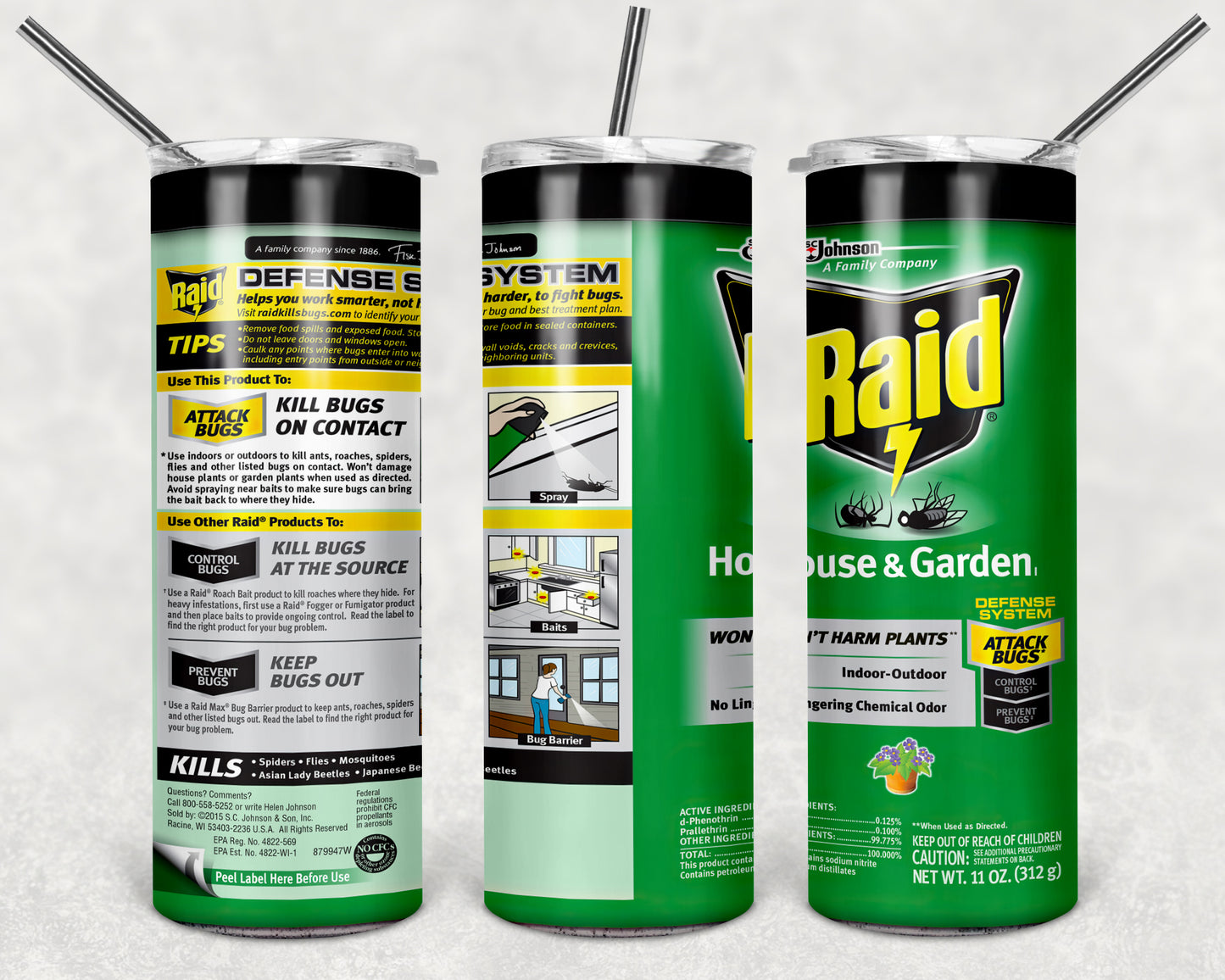 Inspired by RAID Spray Can's Sublimation Prints