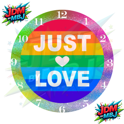 Impresiones por sublimación de relojes de 20 cm x 20 cm (8 pulgadas) - Inspirados en obras de arte mixtas