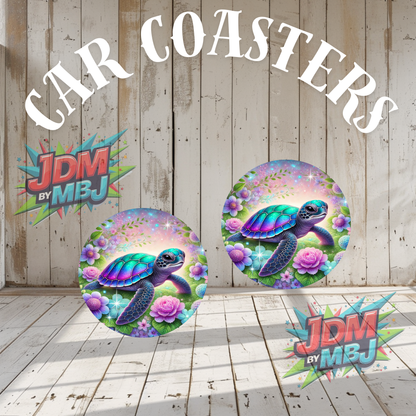 Juego de 2 posavasos para coche fabricados