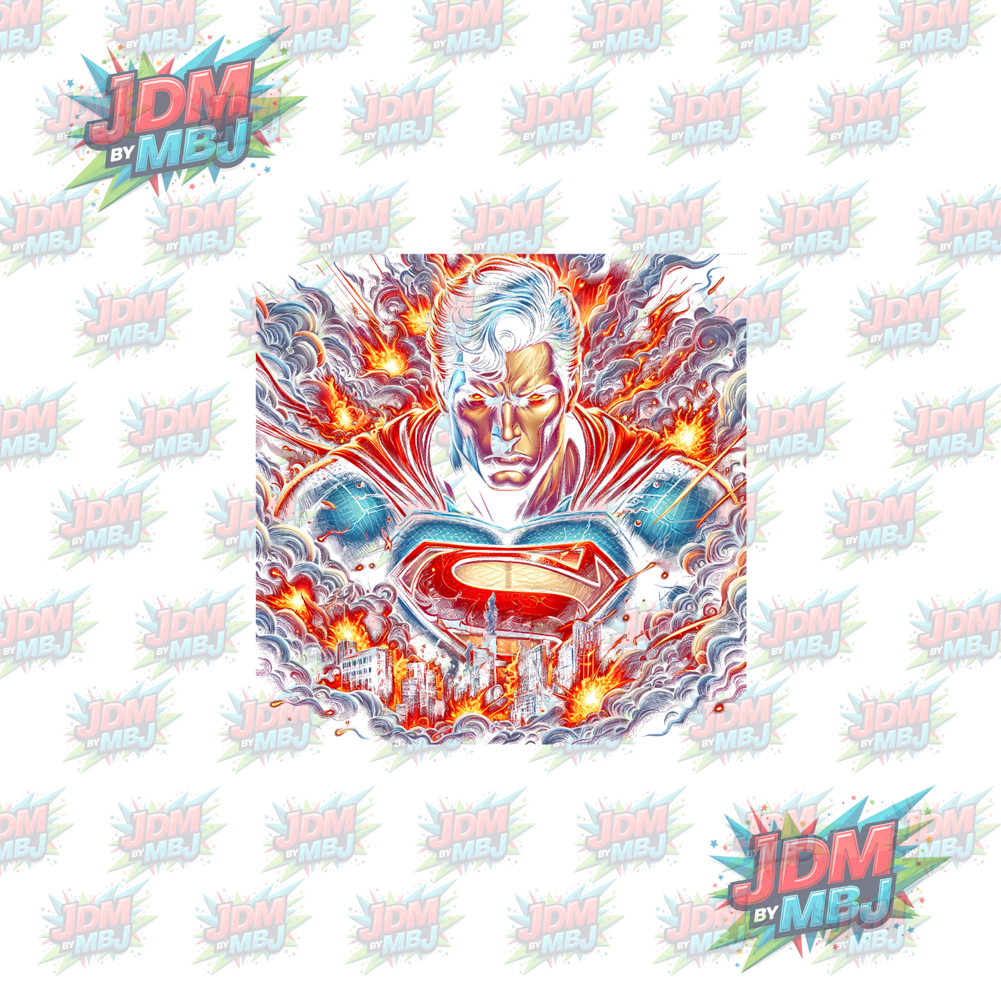 Iron On - Superhero Halftone DTF