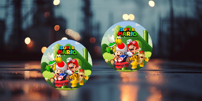 Impresiones de sublimación de posavasos de Super Mario (8 por página)