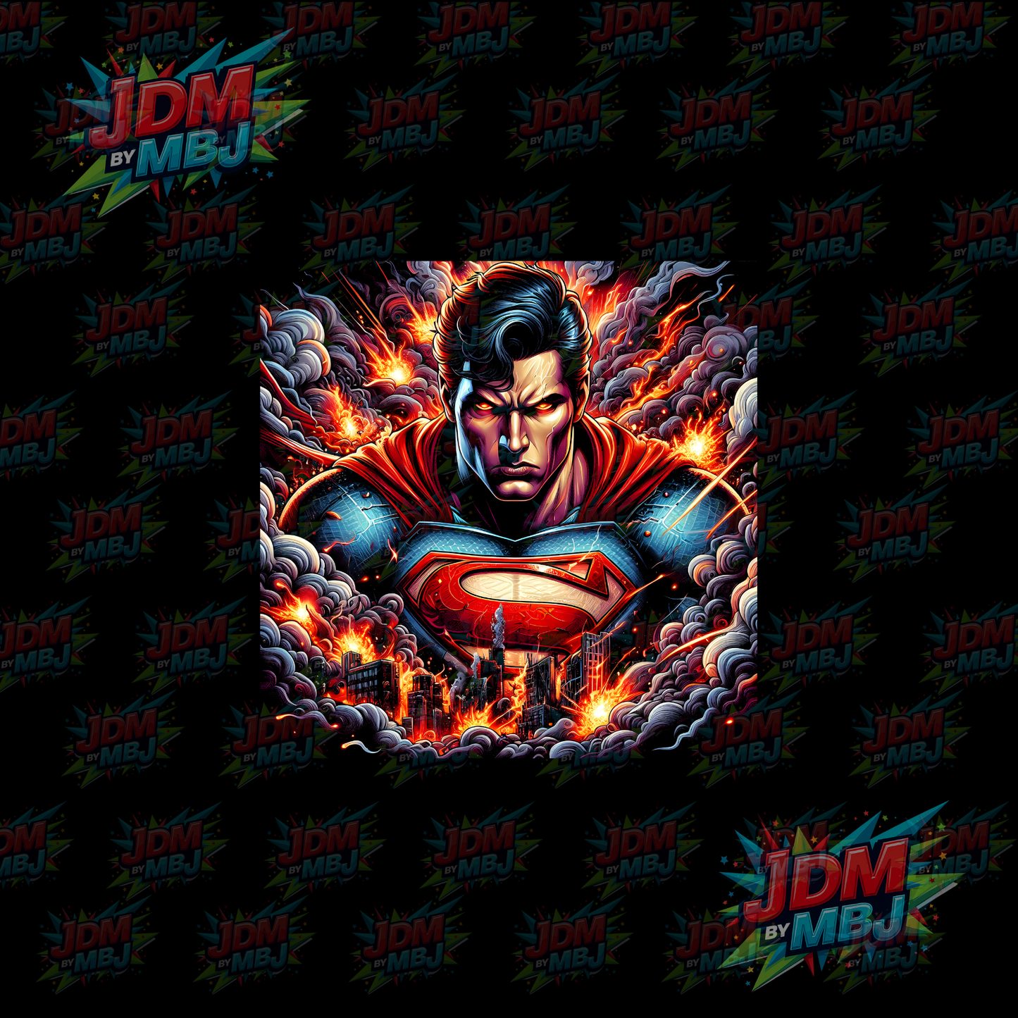 Iron On - Superhero Halftone DTF