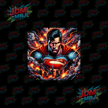 Iron On - Superhero Halftone DTF
