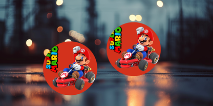 Impresiones de sublimación de posavasos de Super Mario (8 por página)