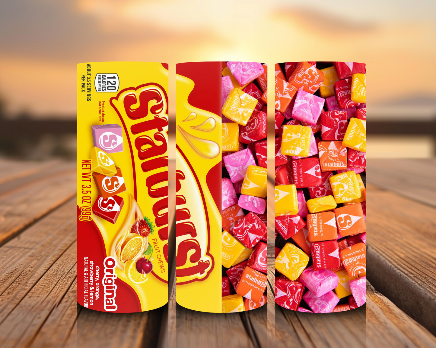 Inspirado en impresiones de sublimación de snacks