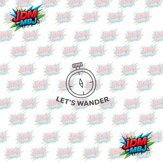 Iron On - Let's Wander DTF 20cm