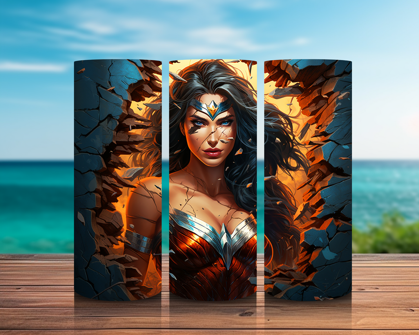 Inspirado en superhéroes 3D en impresiones de sublimación de pared