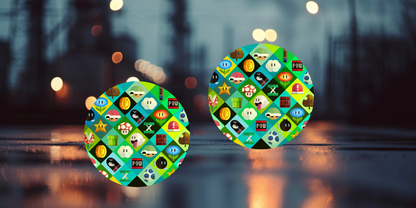 Impresiones de sublimación de posavasos de Super Mario (8 por página)