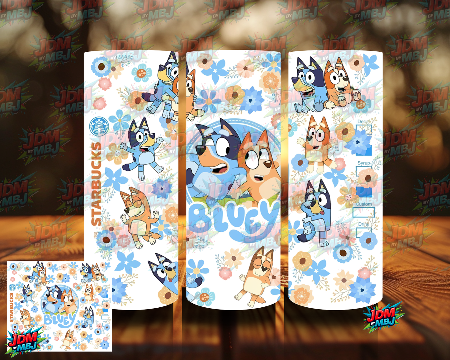 Inspired by Bluey Sublimation Prints