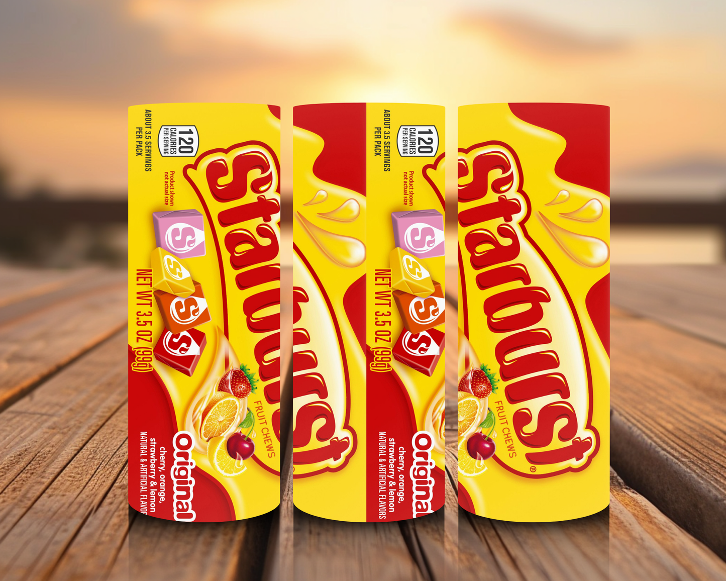 Inspirado en impresiones de sublimación de snacks
