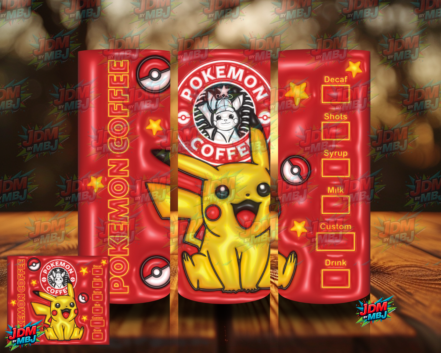 Bubble Style "Coffee" Sublimation Prints