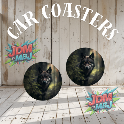 Juego de 2 posavasos para coche fabricados