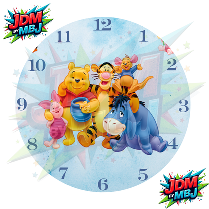 Impresiones de sublimación de relojes de 8 pulgadas (20 cm x 20 cm) - Inspirados en dibujos animados