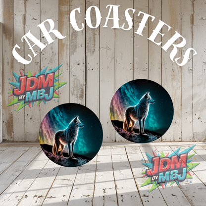 Juego de 2 posavasos para coche fabricados