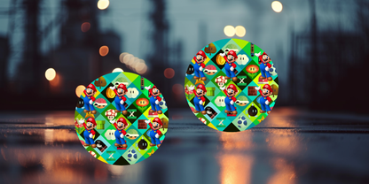 Impresiones de sublimación de posavasos de Super Mario (8 por página)