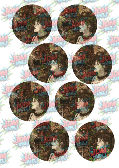 Impresiones de sublimación de posavasos para coche (8 por página)