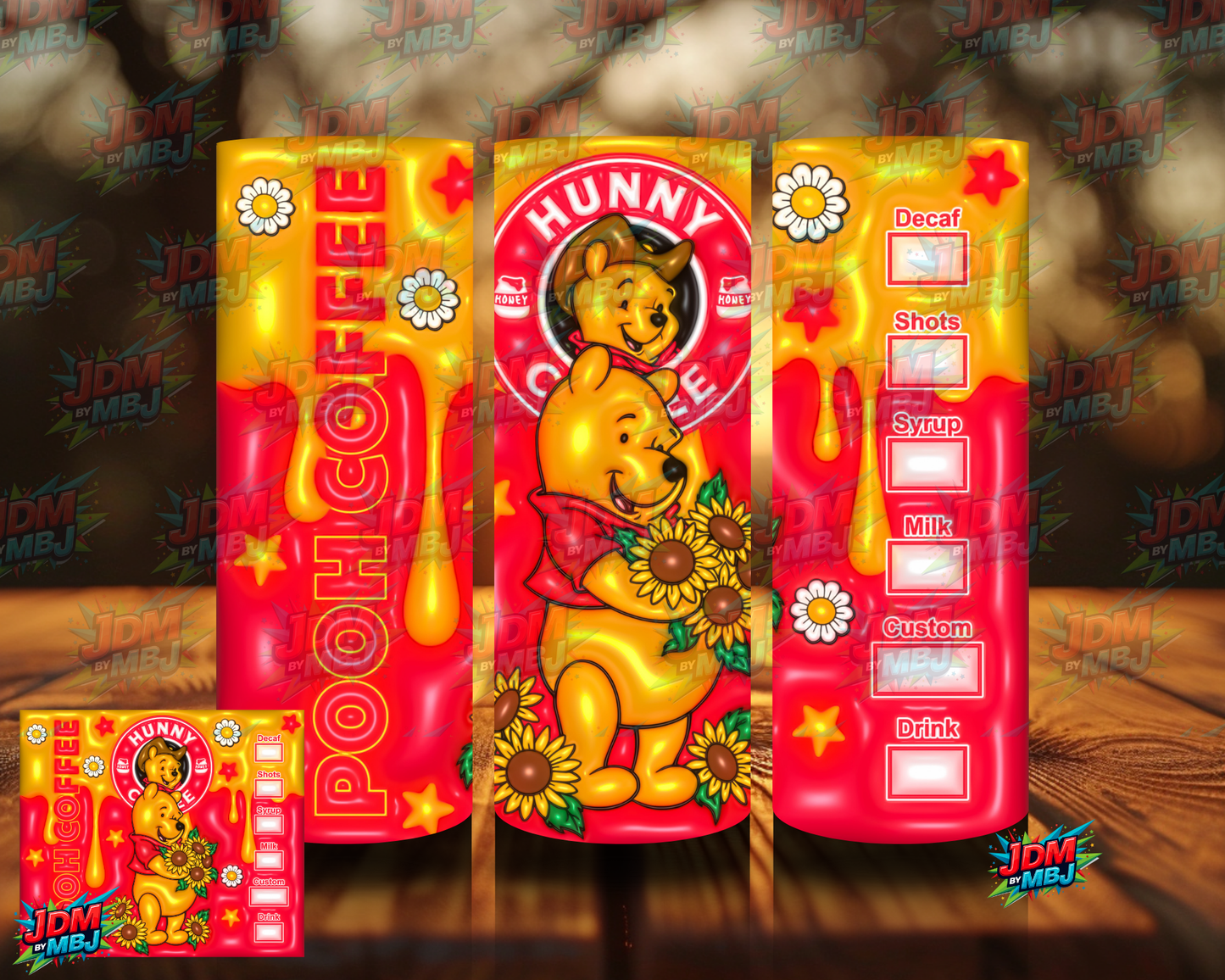 Bubble Style "Coffee" Sublimation Prints