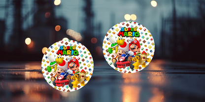 Impresiones de sublimación de posavasos de Super Mario (8 por página)