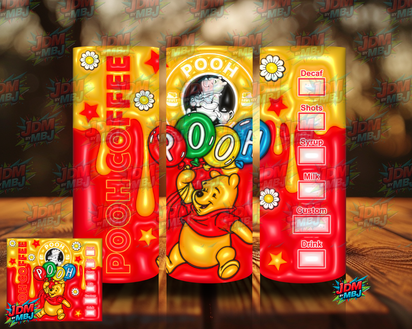 Bubble Style "Coffee" Sublimation Prints