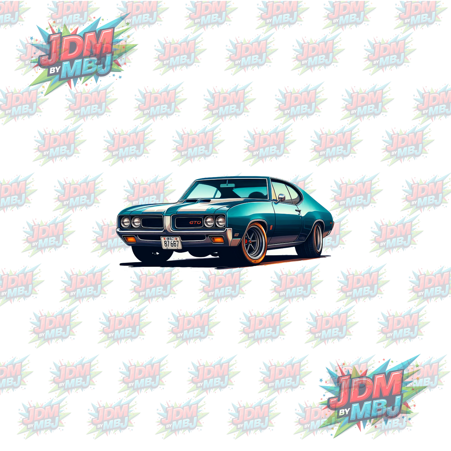 Iron On - Classic Vintage Cars DTF 20cm
