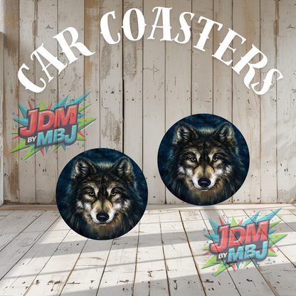 Juego de 2 posavasos para coche fabricados