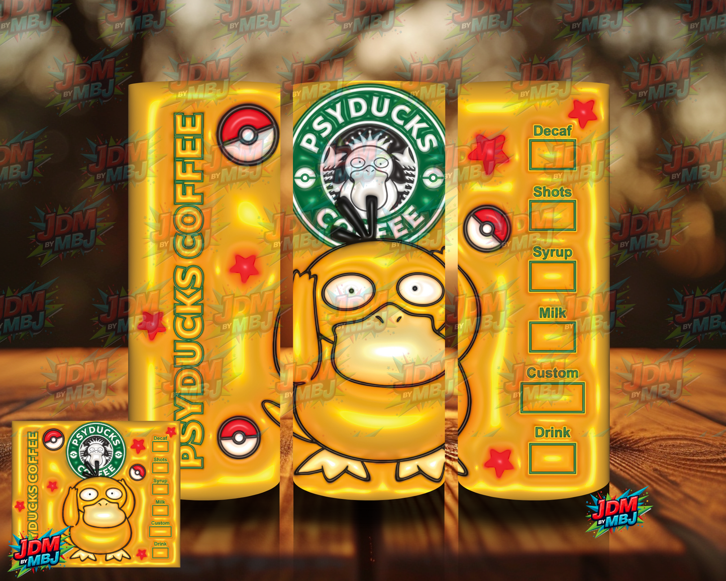 Bubble Style "Coffee" Sublimation Prints