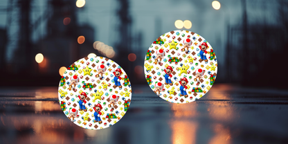 Impresiones de sublimación de posavasos de Super Mario (8 por página)