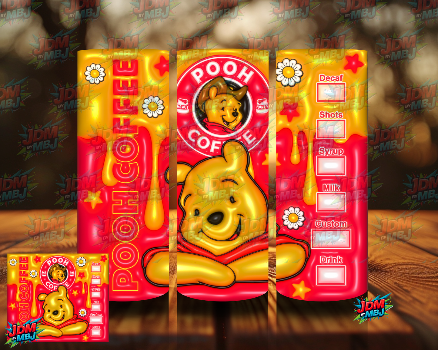 Bubble Style "Coffee" Sublimation Prints